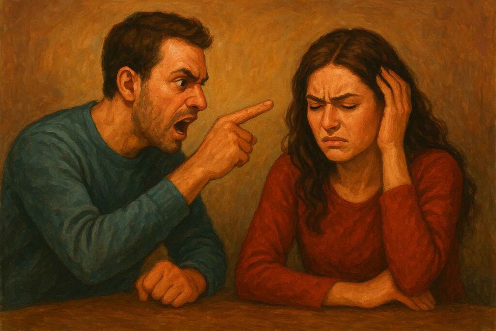 el narcisista usa la manipulación emocional o el silencio como castigo​